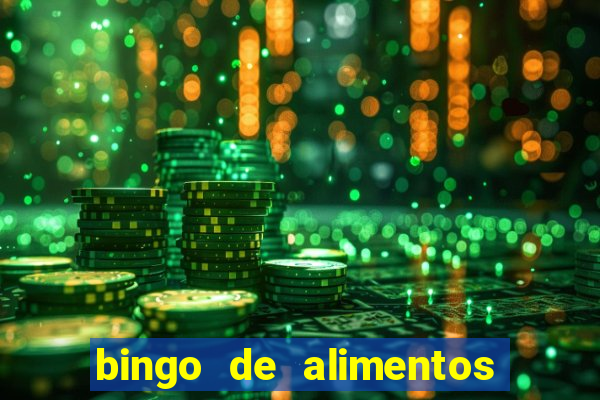 bingo de alimentos saludables para imprimir